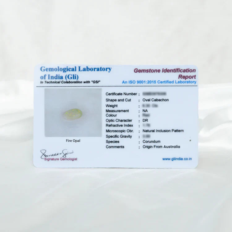 Australian Fire Opal (Agni Mani)