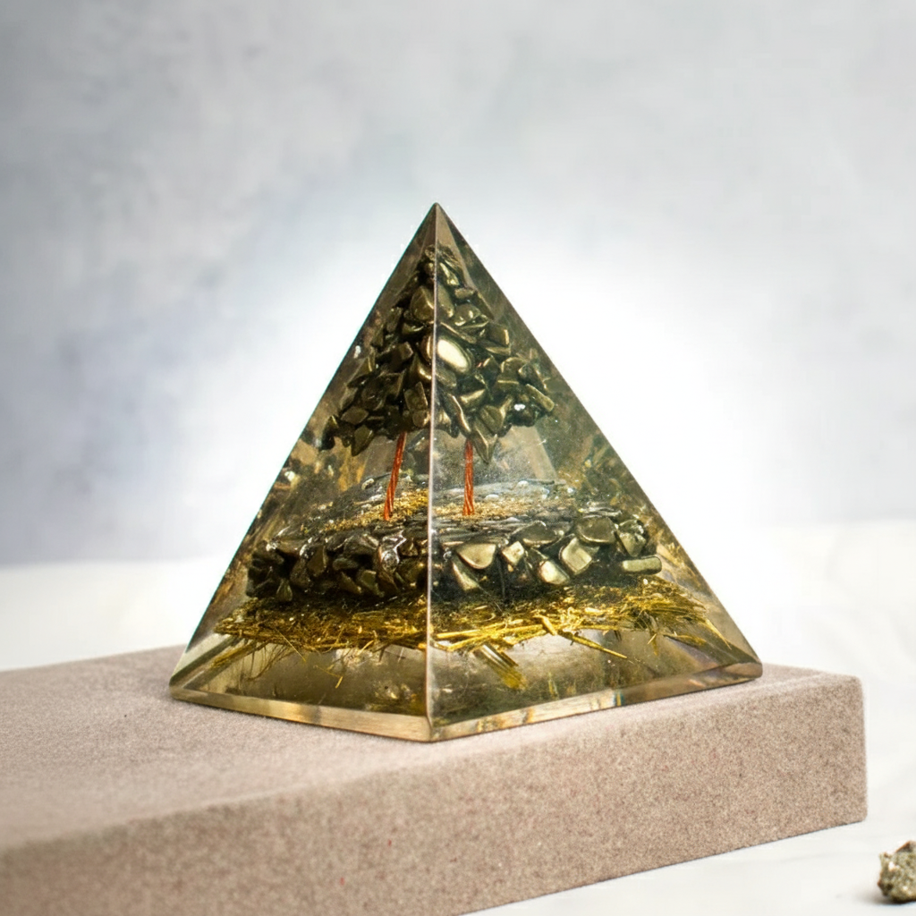 Pyrite Money Magnet Pyramid