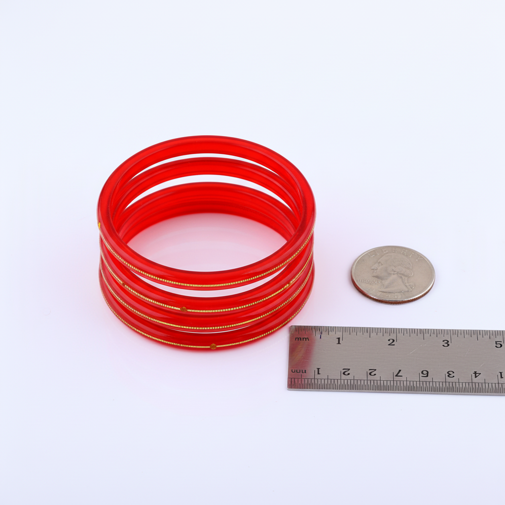 22 Carat Gold Pola Bangles With Card (2 Piece)