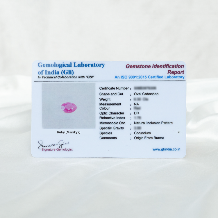Burmese Ruby (Manikya)