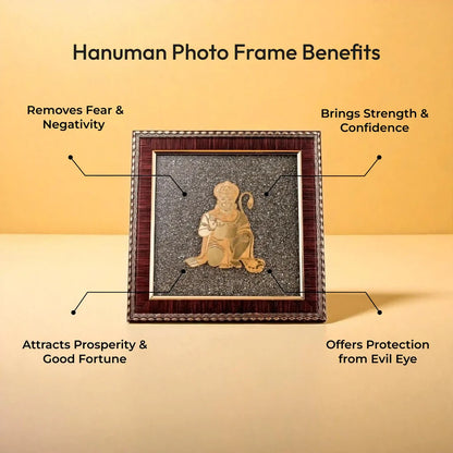 Hanuman Ji Raw Pyrite Frame