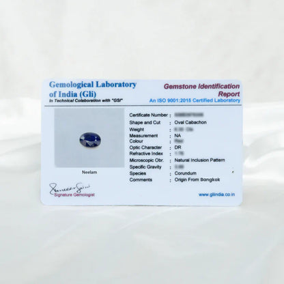 Neelam (Blue Sapphire)