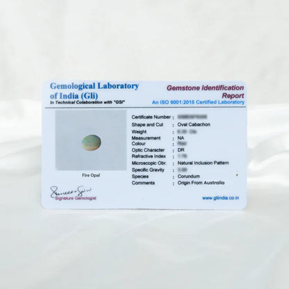 Fire Opal (Agni Mani)