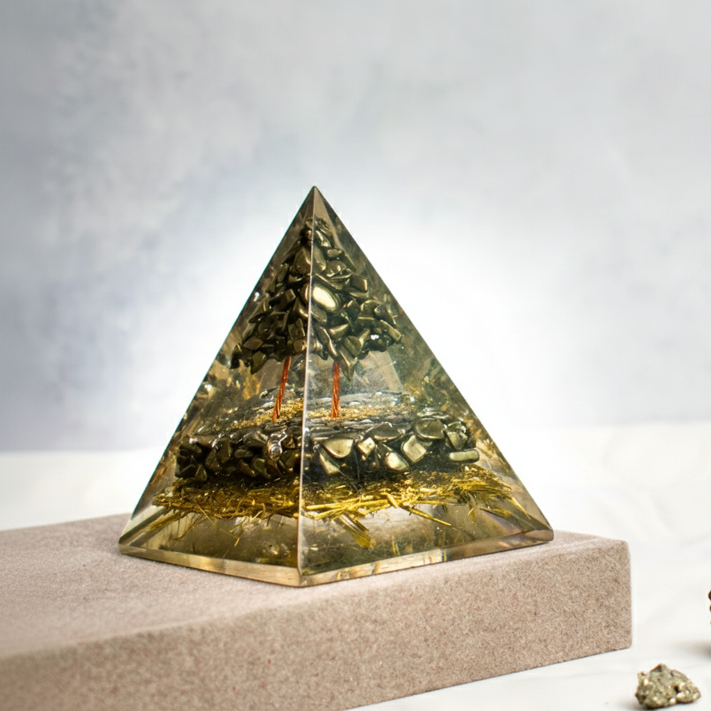 Pyrite Money Magnet Pyramid