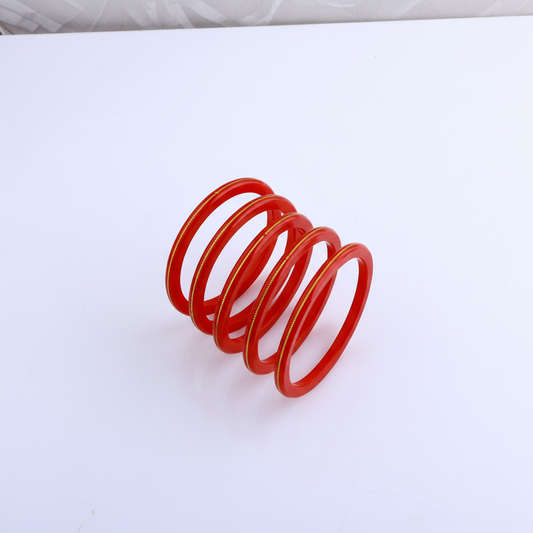 22 Carat Gold Pola Bangles With Card (2 Piece)