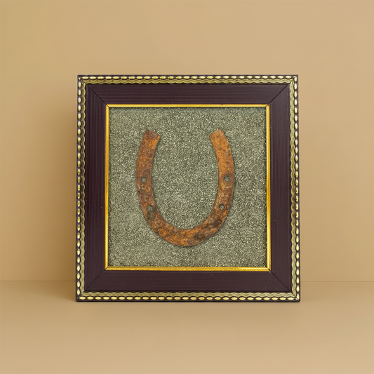 Ghode Ki Naal On Raw Pyrite Frame