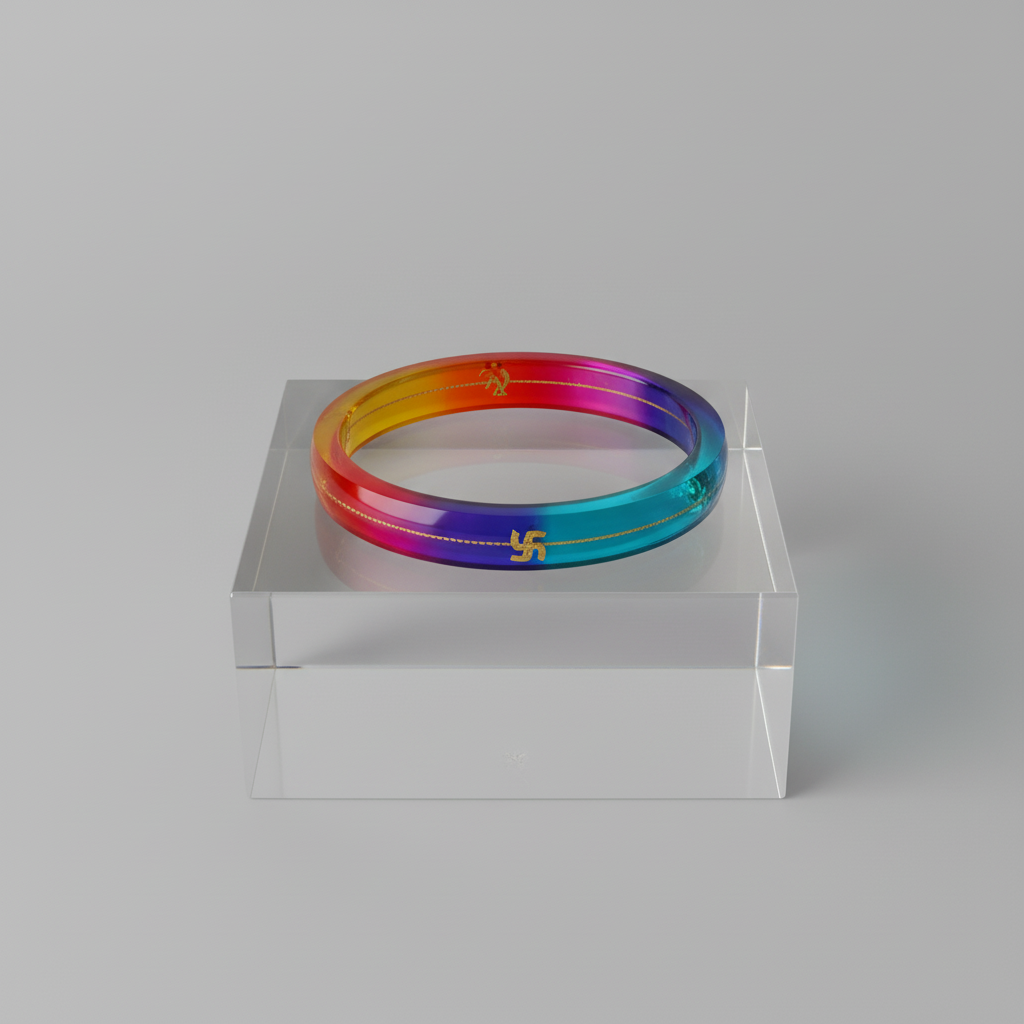 22 Carat Gold Pola Bangles With Card (2 Piece)