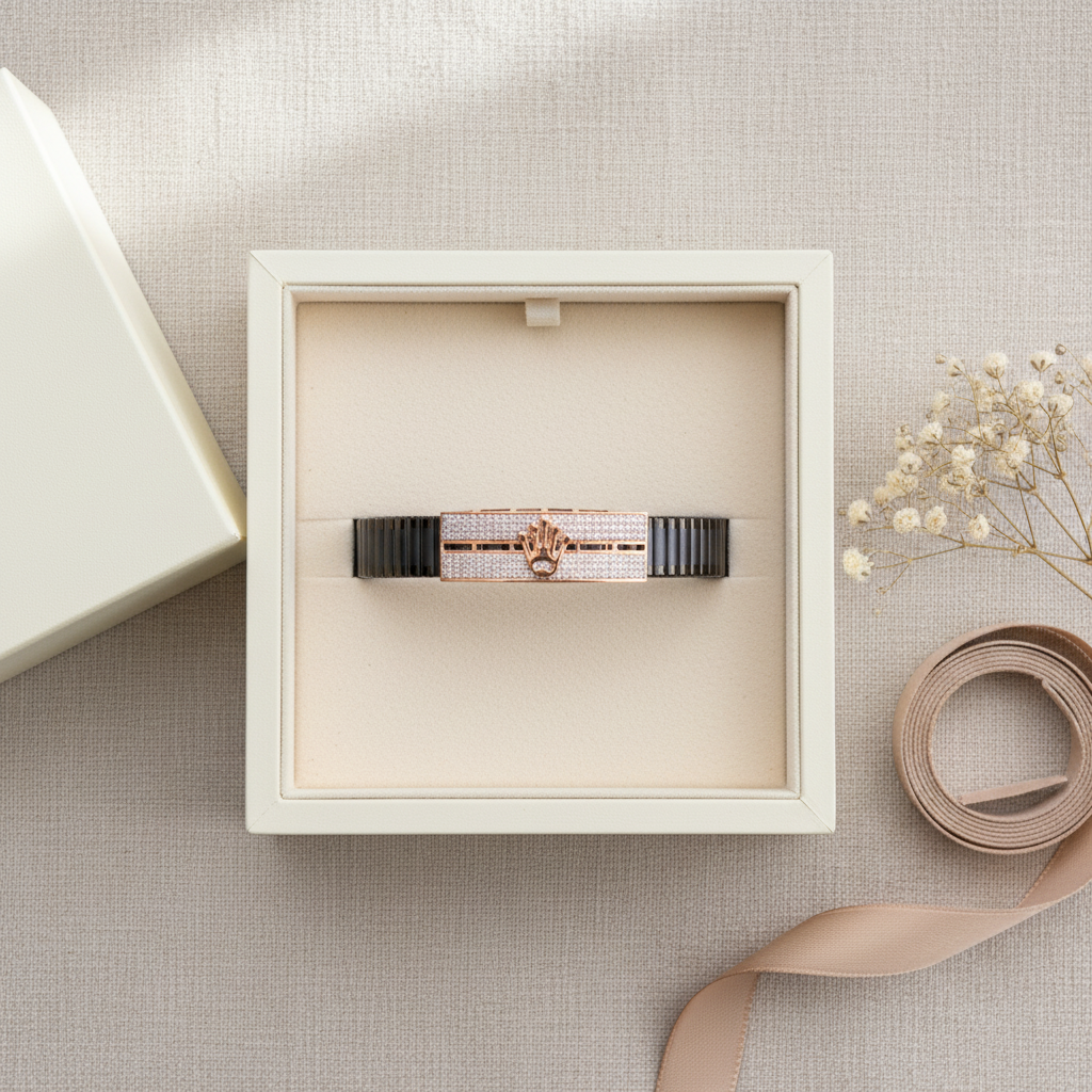 925 Silver Men'S Rolex Bracelet