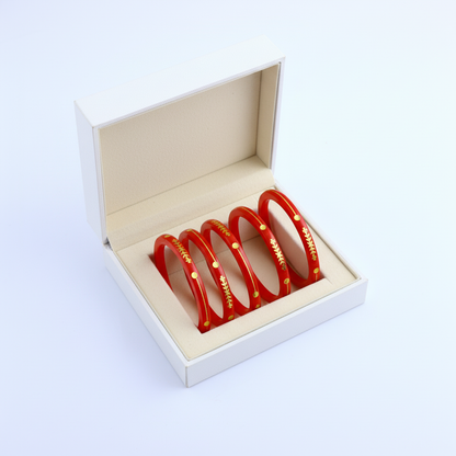 22 Carat Gold Pola Bangles With Card (2 Piece)