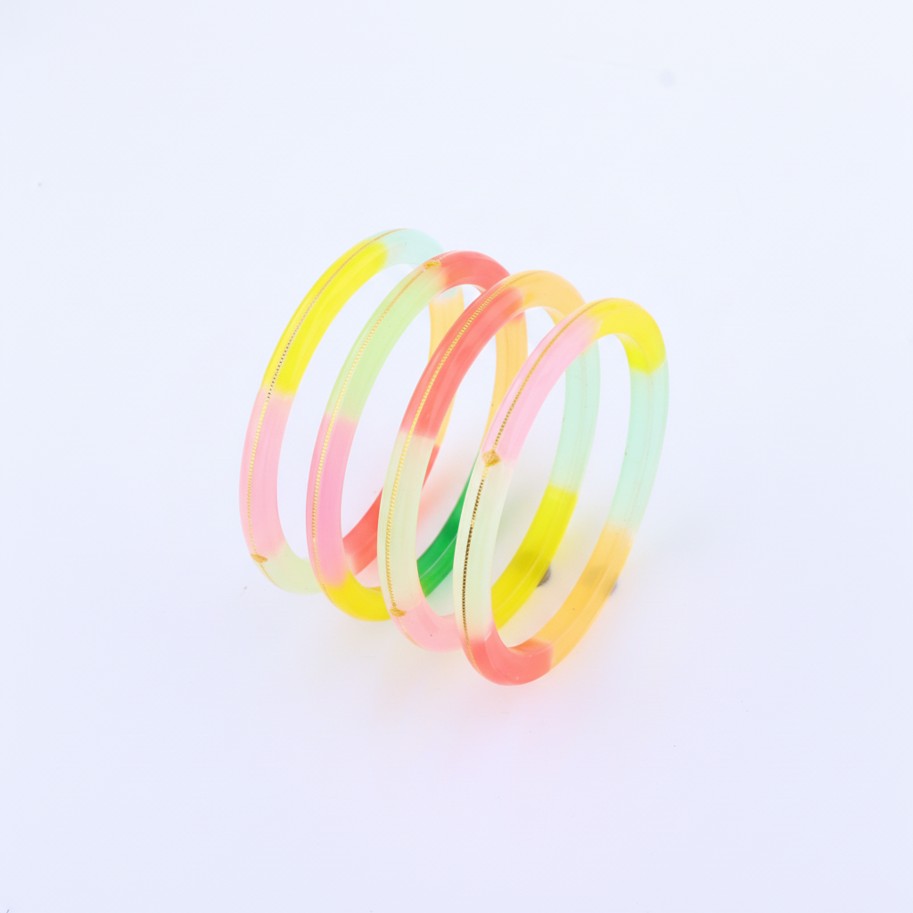 22 Carat Gold Pola Bangles With Card (2 Piece)