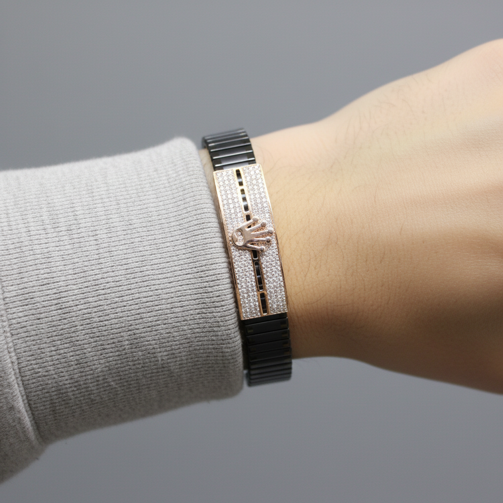 925 Silver Men'S Rolex Bracelet