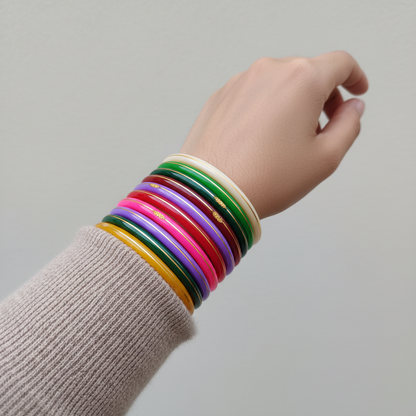 22 Carat Gold Pola Bangles With Card (2 Piece)