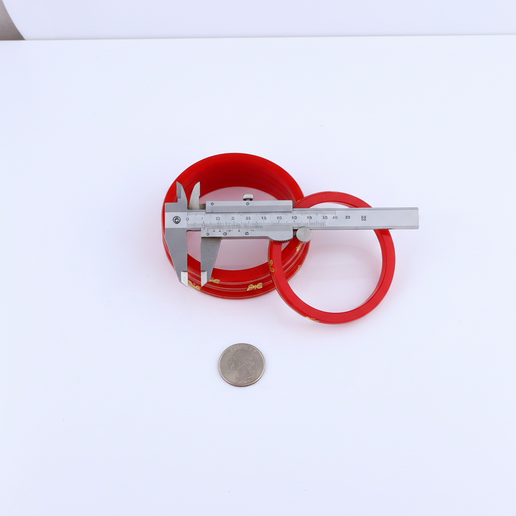 22 Carat Gold Pola Bangles With Card (4 Piece)