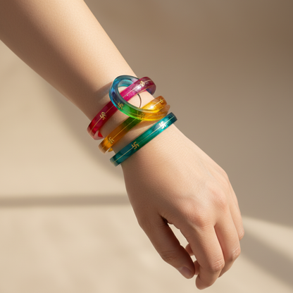 22 Carat Gold Pola Bangles With Card (2 Piece)