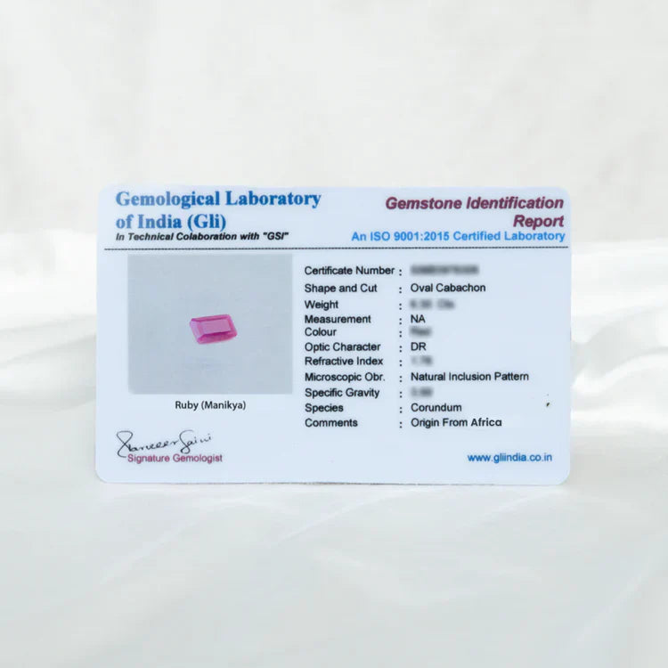 African Ruby (Manikya)